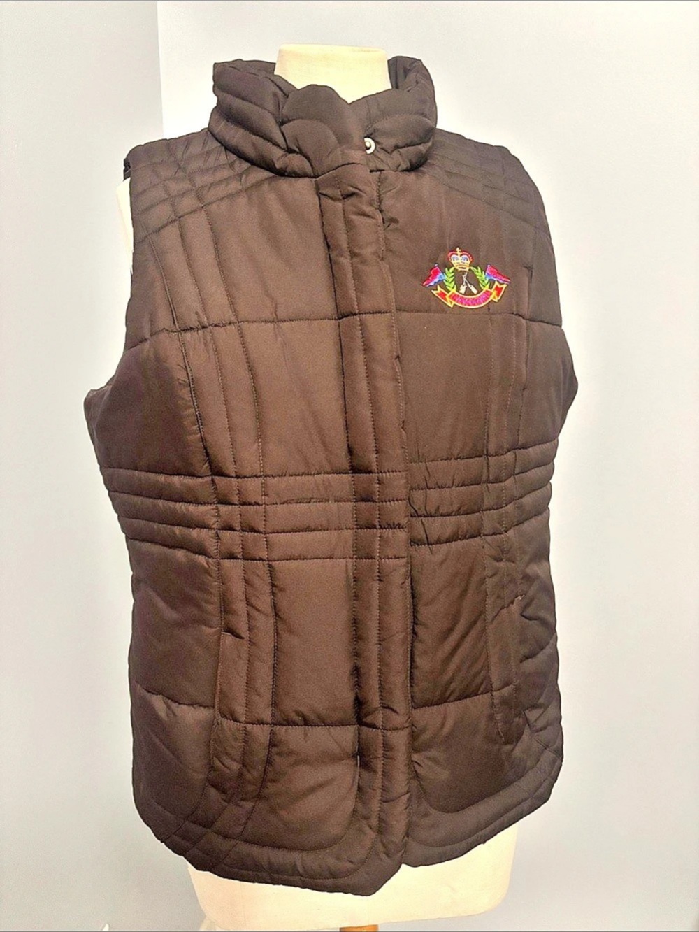 Lake Girl Chocolate Quilted Puffer Vest